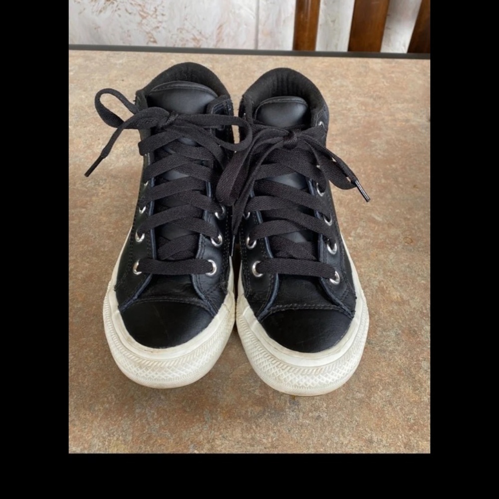 Black High-Top Sneakers